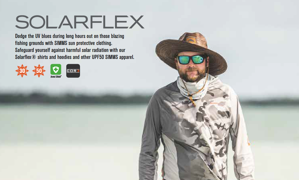 Simms Solarflex UPF 50+ Shirt, Sun Protection Hoodie
