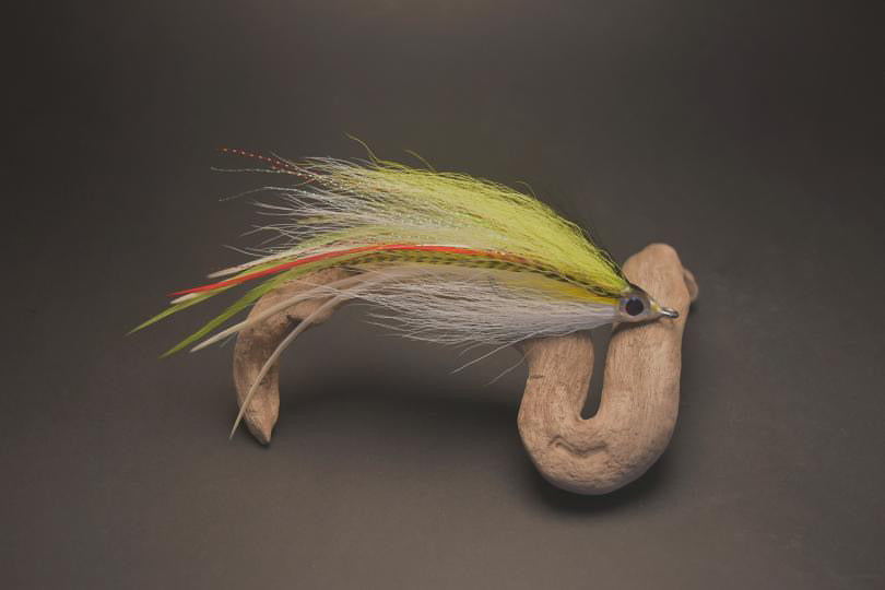Bendback - Chartreuse, Red & White