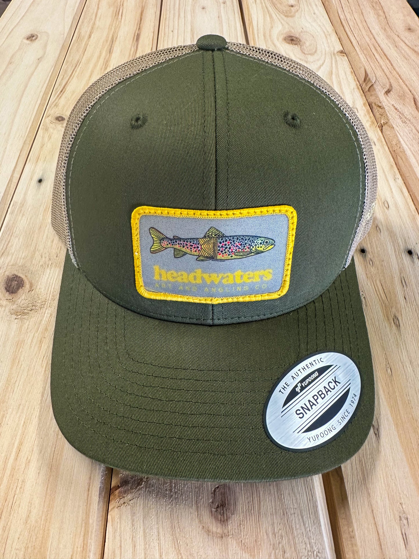 HW Brown Trout Yupoong/Flexfit Trucker Cap