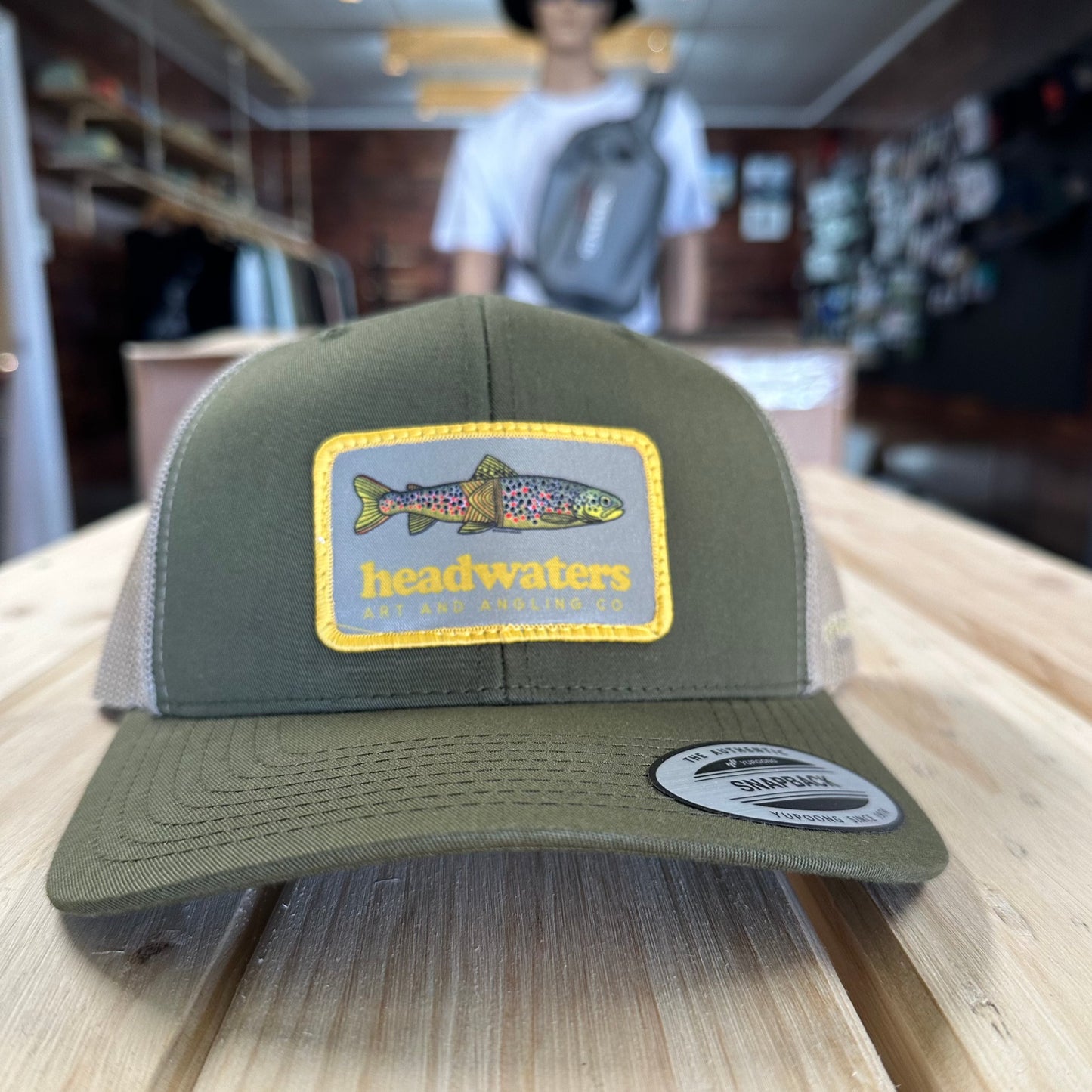 HW Brown Trout Yupoong/Flexfit Trucker Cap