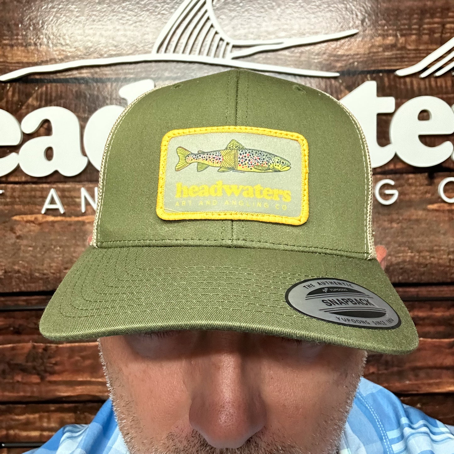 HW Brown Trout Yupoong/Flexfit Trucker Cap