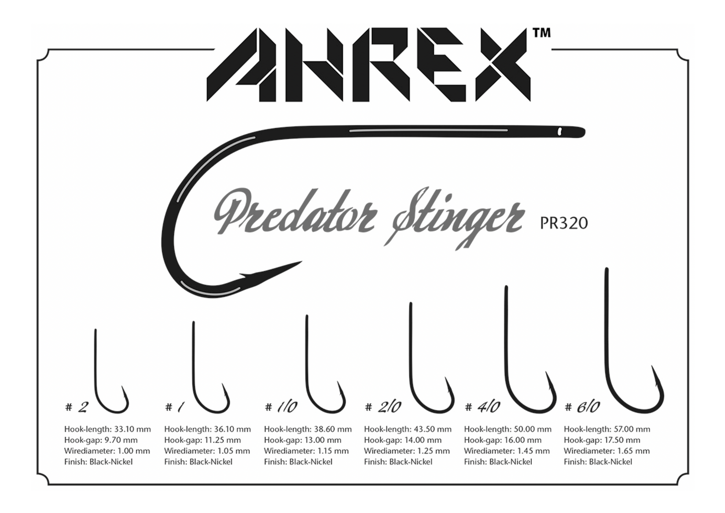 AHREX PR320 – PREDATOR STINGER HOOKS