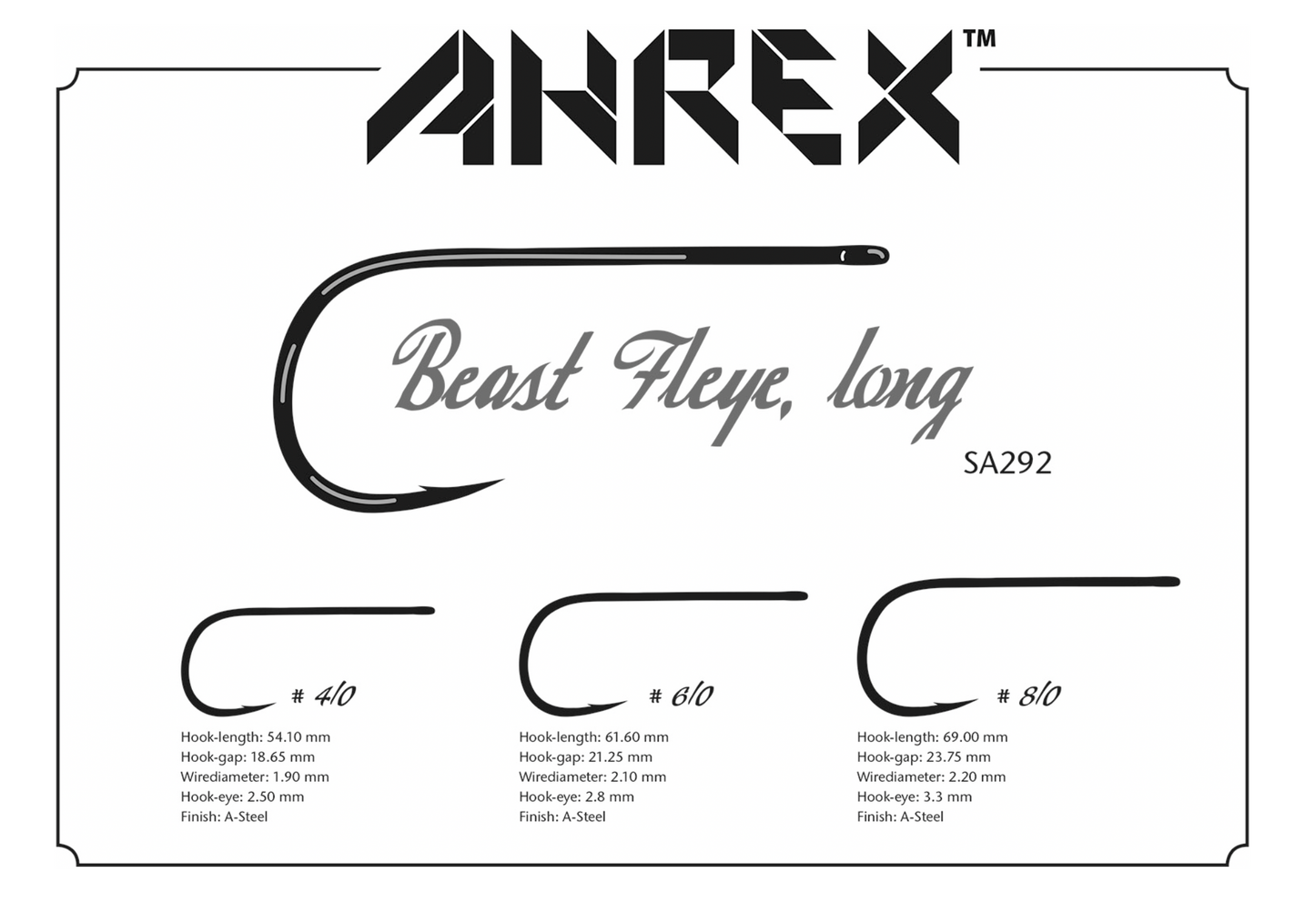 AHREX SA292 – BEAST FLEYE LONG HOOKS