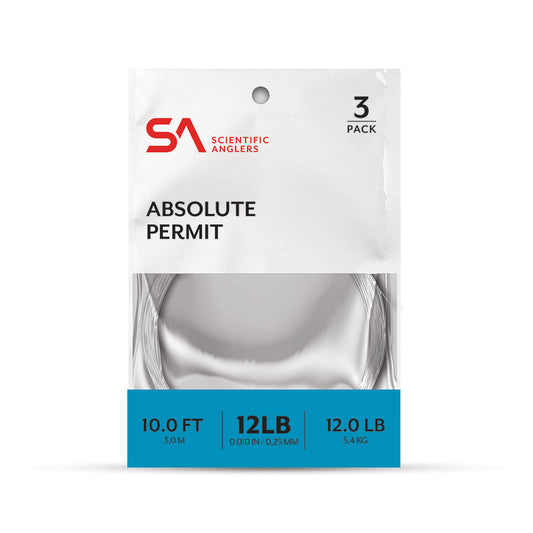 SCIENTIFIC ANGLERS ABSOLUTE PERMIT 3-PACK LEADER