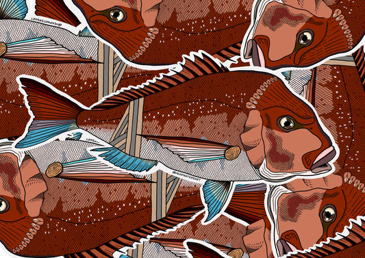 Snapper Fish Decals