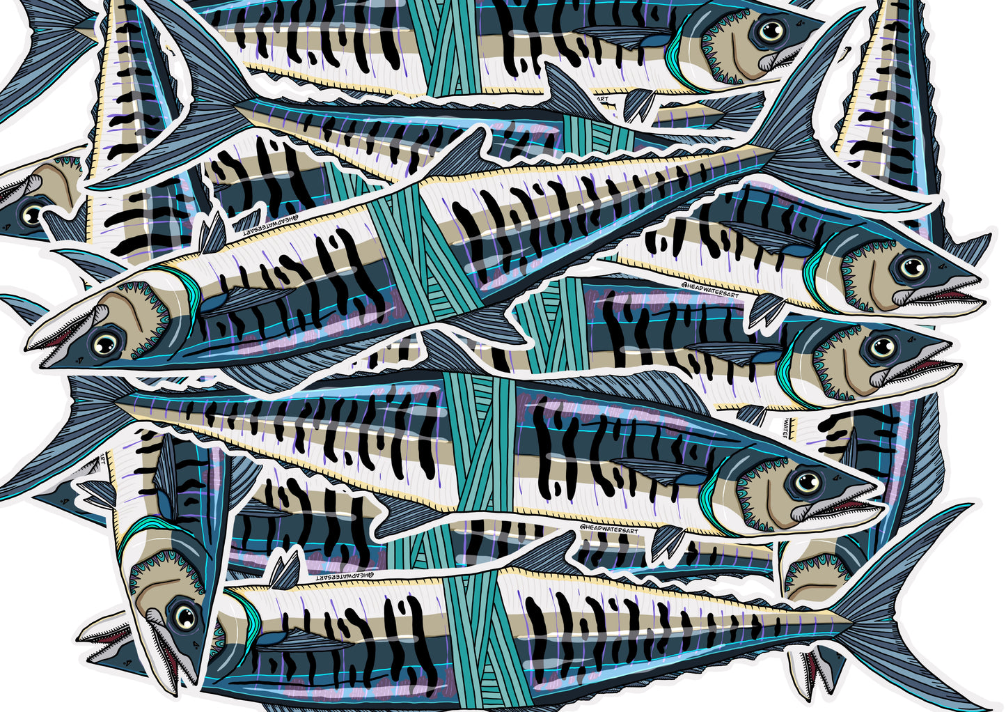 Spanish Mackerel Decals