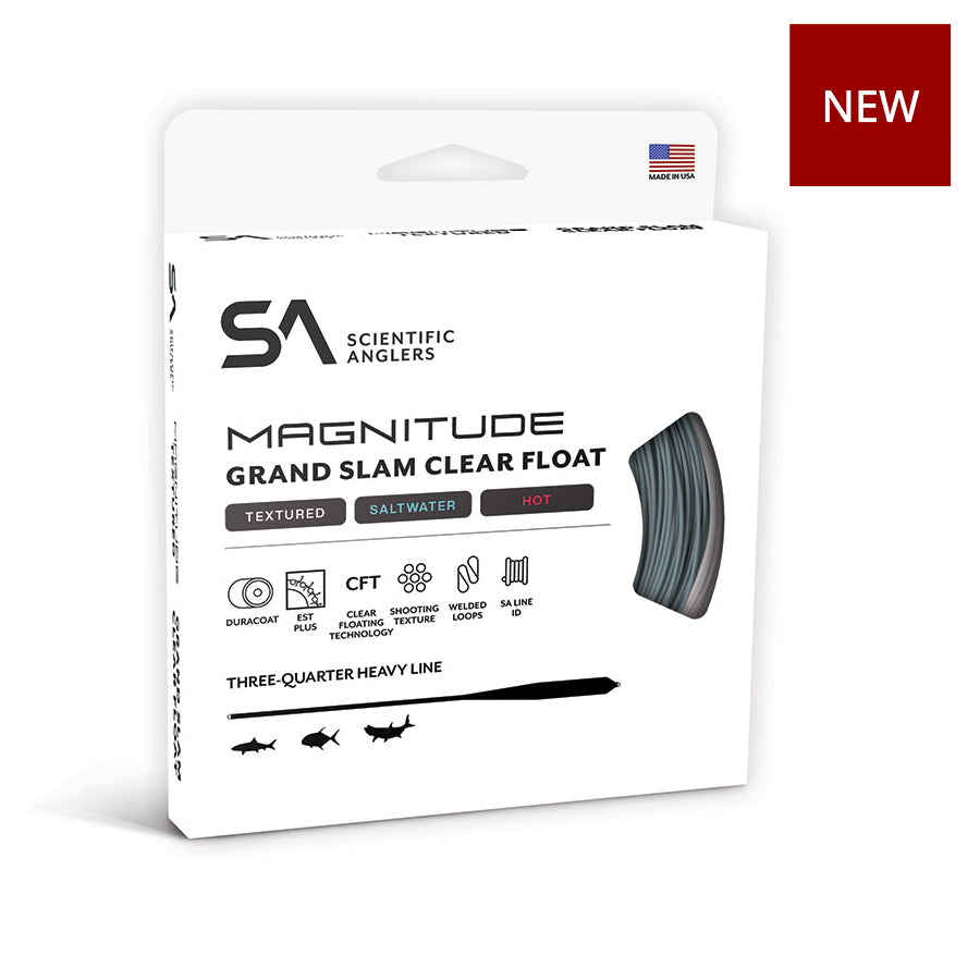 SCIENTIFIC ANGLERS MAGNITUDE TEXTURED GRAND SLAM CLEAR FLOAT - NEW