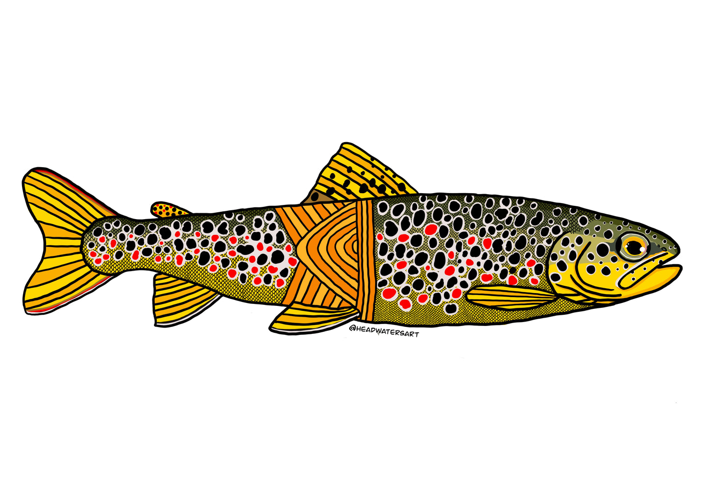 High Country Brown Trout Decals