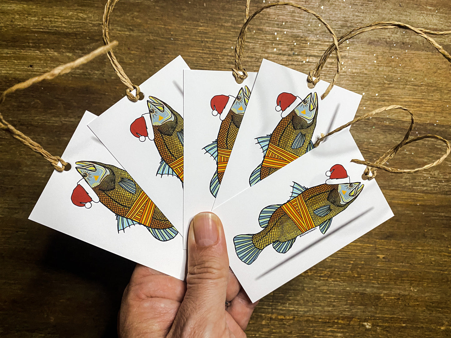 Barra Christmas Tags - 5 Pack