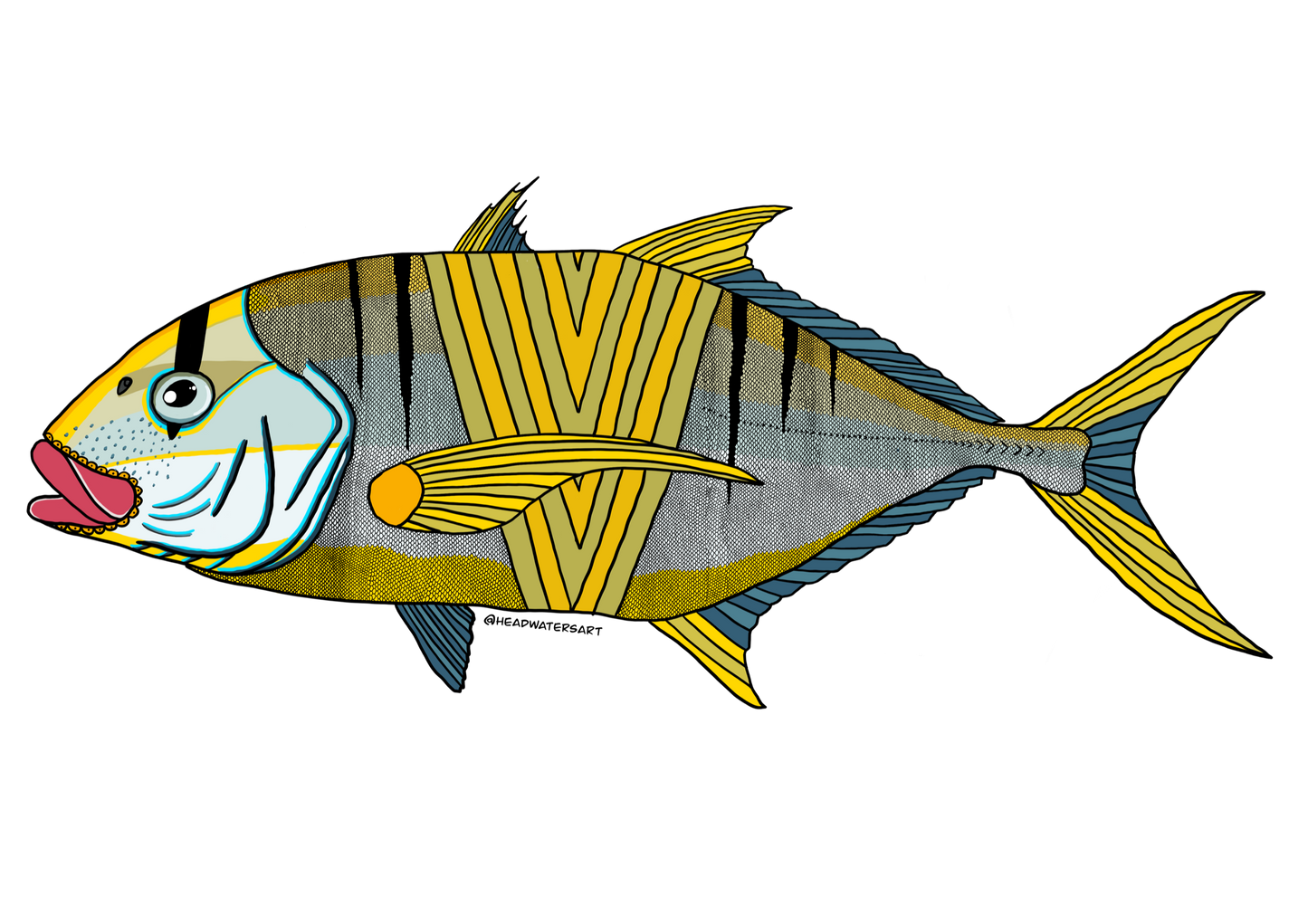 Golden Trevally Decals