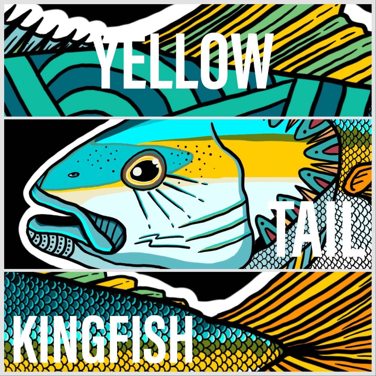 Yellowtail Kingfish Decals