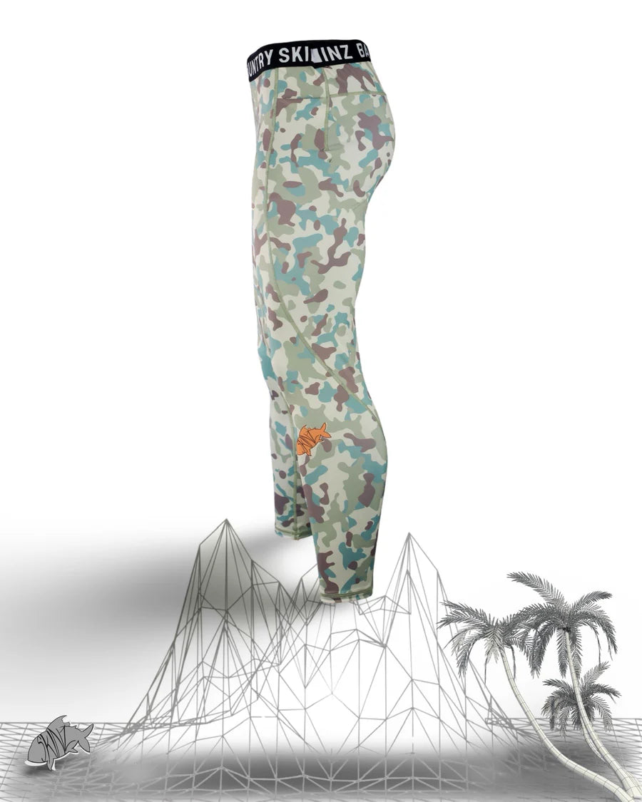 BACKCOUNTRY SKINZ - SOLARFLEXZ UV PRO SANDSTORM CAMO LEGGINGS