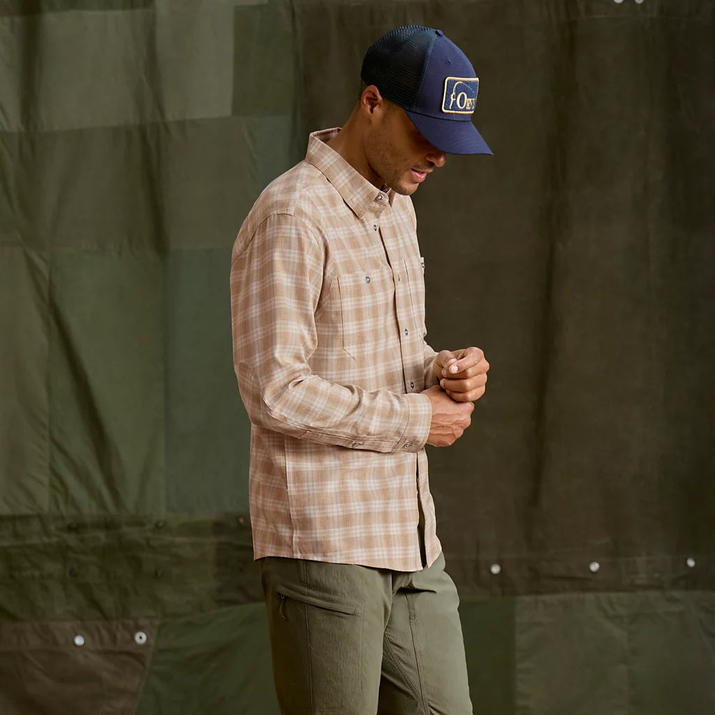 ORVIS MENS TECH CHAMBRAY L/S WORK SHIRT