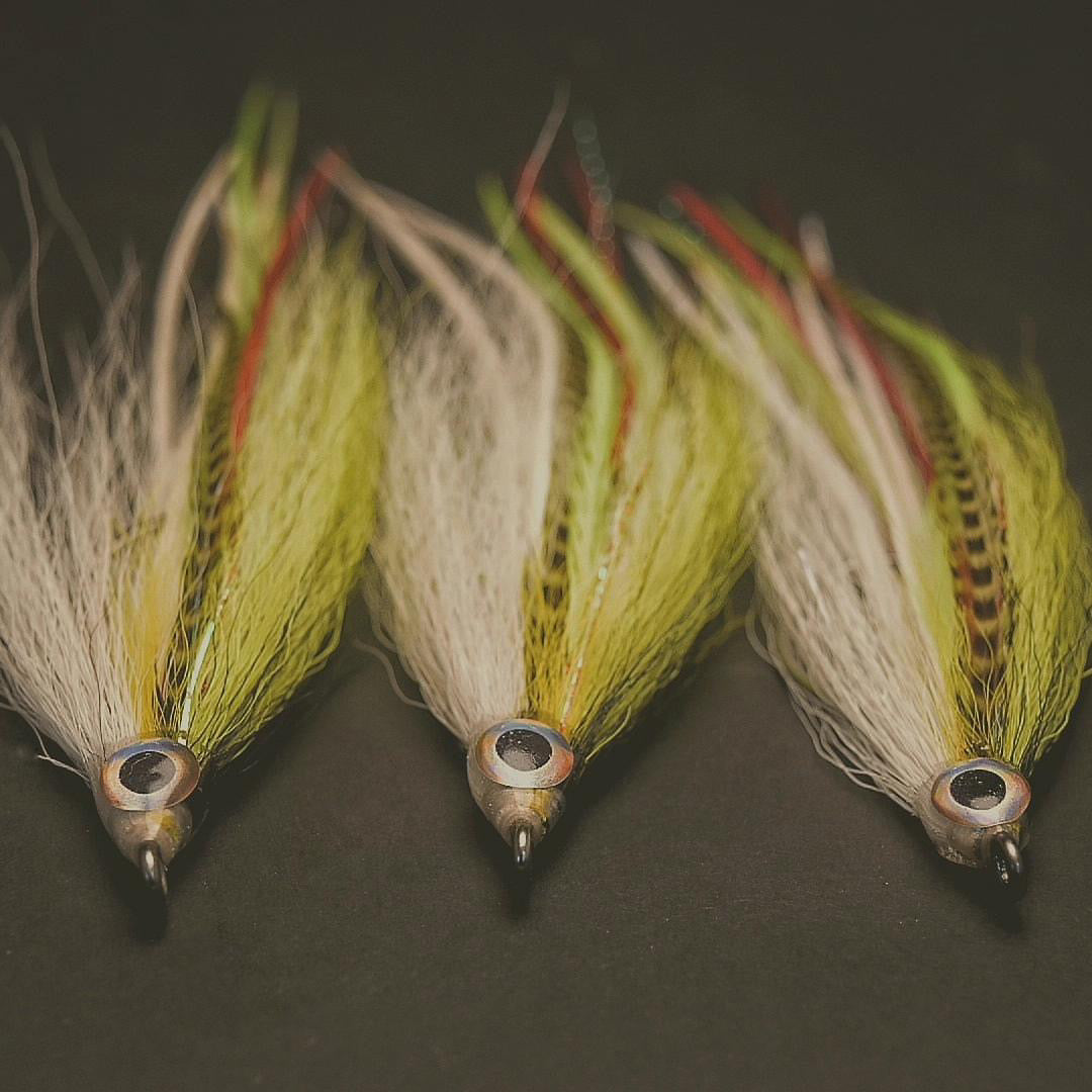 Bendback - Chartreuse, Red & White