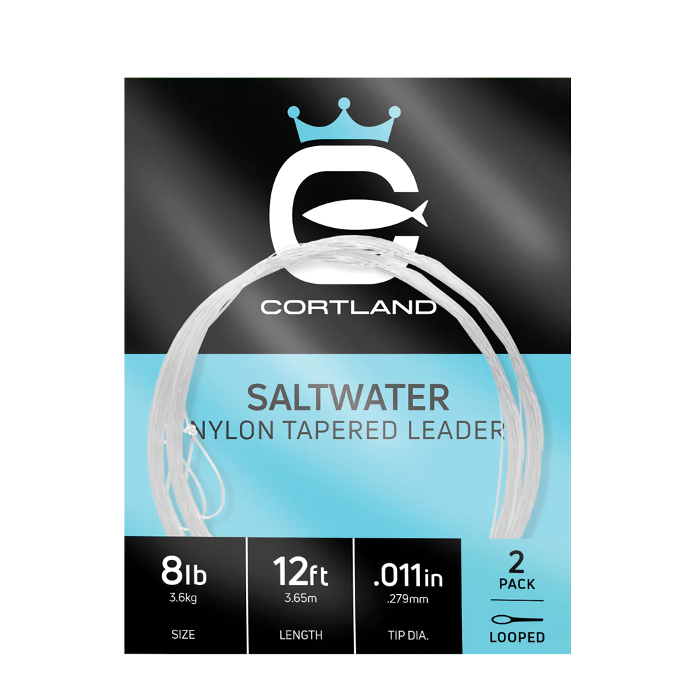 CORTLAND SALTWATER NYLON TAPERED LEADERS - 2 PACK