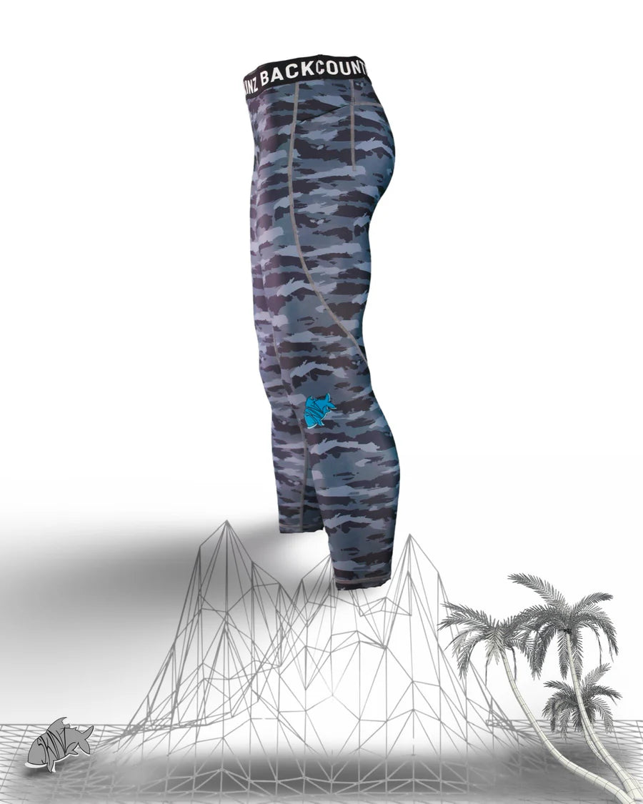 BACKCOUNTRY SKINZ - SOLARFLEXZ UV PRO BLUE SLATE CAMO LEGGINGS