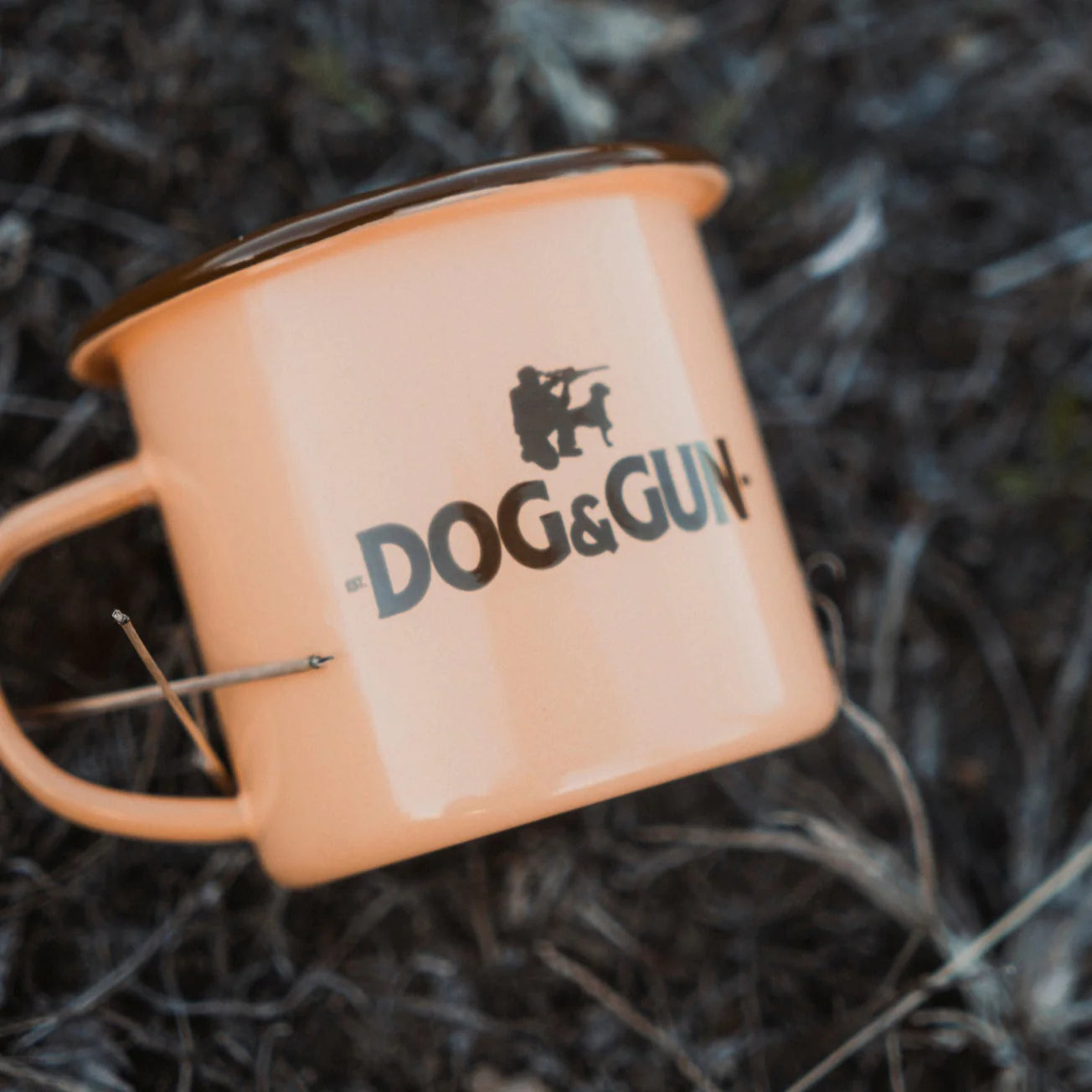 DOG & GUN ENAMEL MUGS