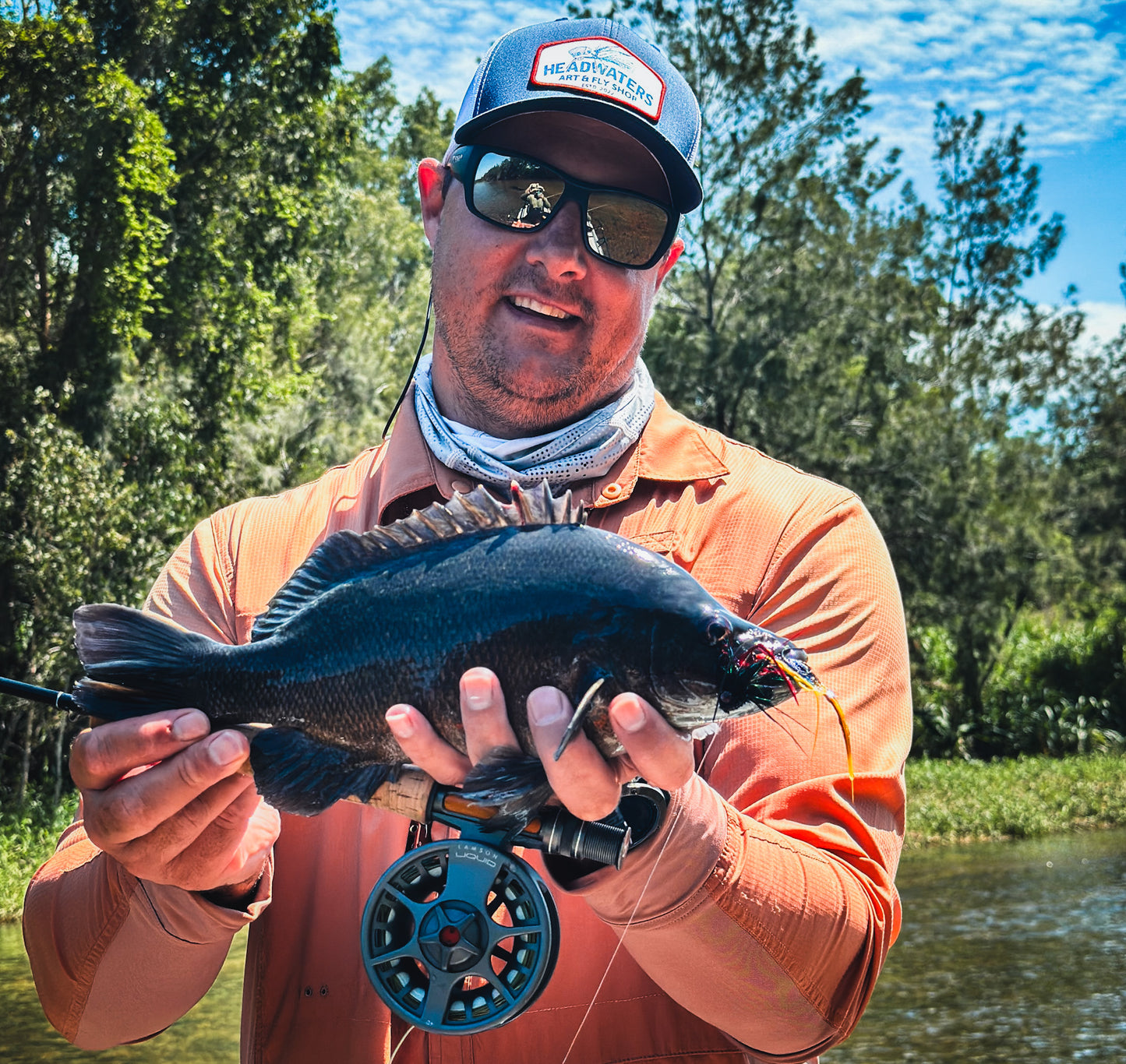 Experienced Freshwater Drift Boat Sooty Grunter - Full Day