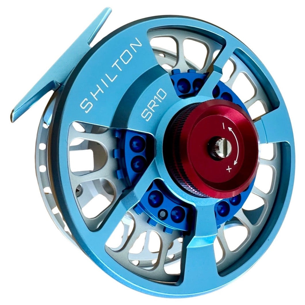 Shilton Sr10 Titanium Turquoise Blue Red Saltwater Fly Fishing Reel 