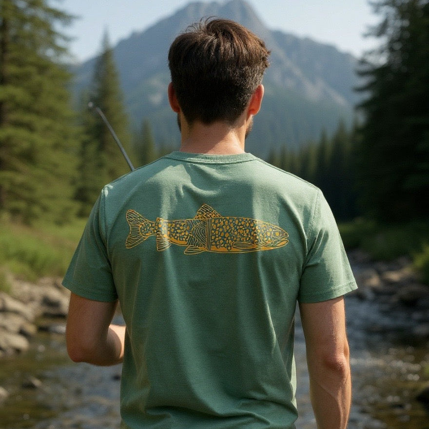 HW BROWN TROUT GRAPHIC TEE
