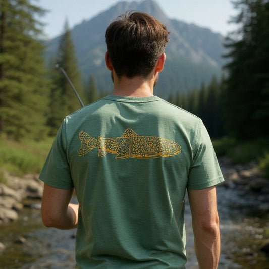 HW BROWN TROUT GRAPHIC TEE