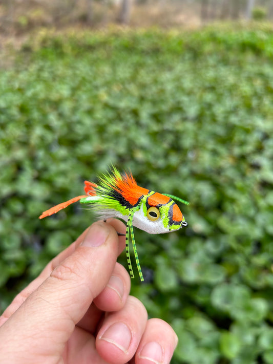 FROG SLIDER - ORANGE/CHARTREUSE