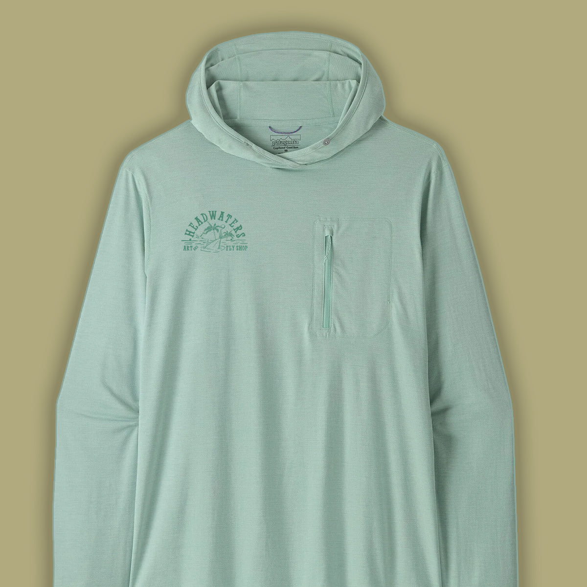 HEADWATERS TAILS UP PERMIT SCENE PATAGONIA HOODY