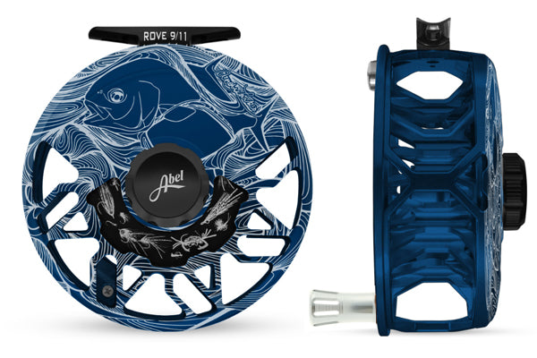 ABEL ROVE 9/11 LARKO PERMIT DEEP BLUE CUSTOM FLY REEL – Headwaters Art and Fly Shop