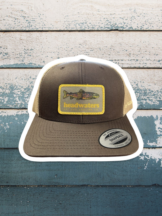 HW High Country Brown Trout Trucker Cap