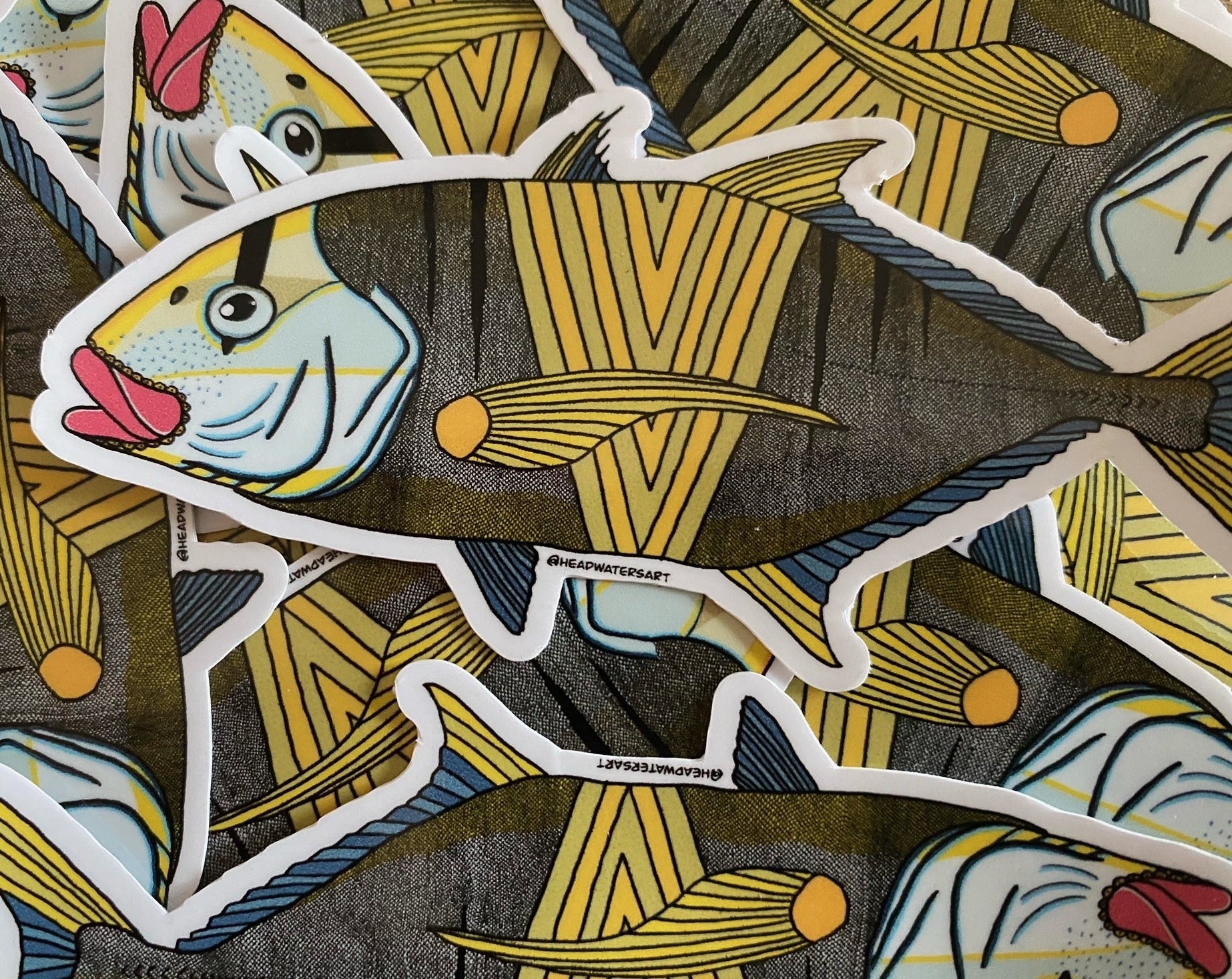 Golden Trevally Decals – Headwaters Art and Fly Shop